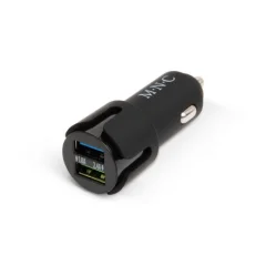Adapter za vžigalnik za avtomobil z 2 USB vtičnicama - črn