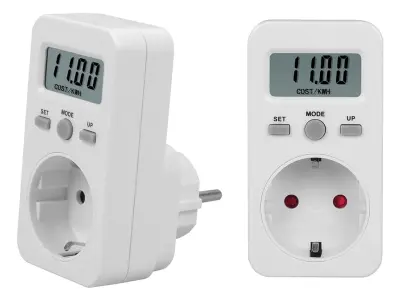 Digitalni merilnik porabe električne energije, zaslon, schuko