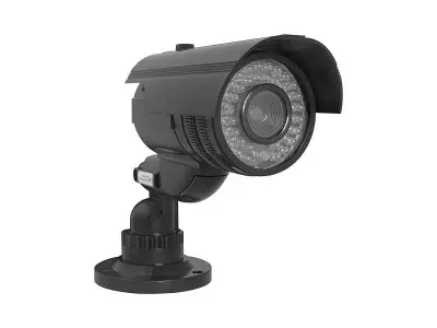 Varnostna slepa lažna kamera realističnega videza 2 x AA baterija črna