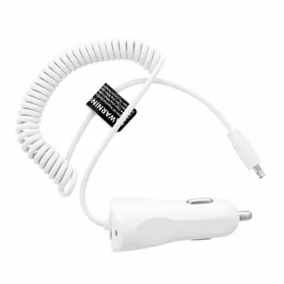Avtopolnilec za iPhone 5/6/6s/7/8/X 1A bel