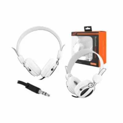 Slušalke naglavne 3,5mm bele 1,2m