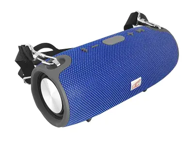 Prenosni bluetooth zvočnik XL tuba AUX / BT 4.0 / FM / USB, RMS> 6 W DC 5V 1A moder