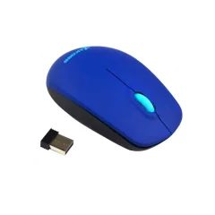USB brezžična miška 1000 DPI tiho delovanje modra