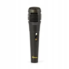 Žični vokalni dinamični mikrofon 6,3mm 2m črn