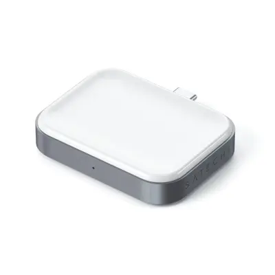 Satechi USB-C Wireless Charging Dock for AirPods (5W) - vesoljsko siva