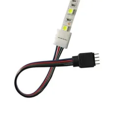 RGB LED konektor 10mm enostranski + 4 pin