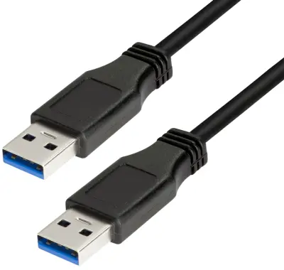 LogiLink USB 3.0 kabel [1x USB 3.2 gen. 1 vtič A (USB 3.0) - 1x USB 3.2 gen. 1 vtič A (USB 3.0)] 1 m črna LogiLink USB kabel USB 3.2 gen. 1 (USB 3.0)
