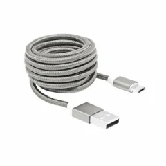 1.5m kabel microUSB SBOX srebrni USB-10315W