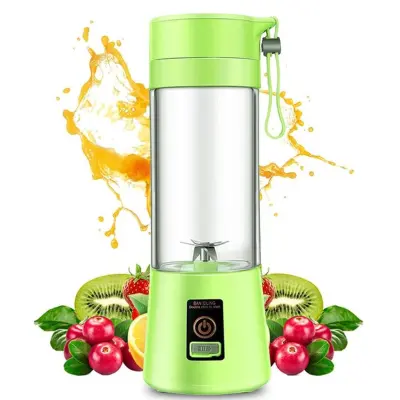 Akumulatorski prenosni športni mešalnik 400ml USB blender zelen