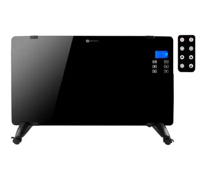 LCD električni konvektorski grelec 2000W črn + daljinski upravljalnik