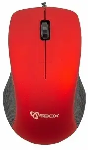 Miška SBOX optična USB M-958 rdeča