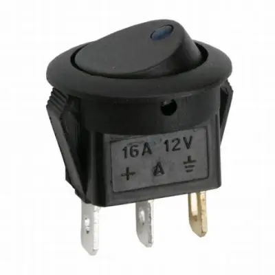Preklopno stikalo OFF/ON 16A 12V DC rdeča LED