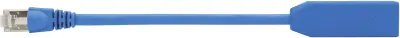 Omrežni adapter Telegärtner\, CAT 7\, moški konektor RJ45 na ženski kon. RJ45\, 0\,2 m\, moder L00000A0274