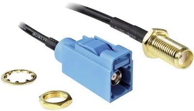 Antenski kabel\, ženski konektor SMA za vgradnjo v ženski konektor FAKRA Z\, 0\,2 m  Delock