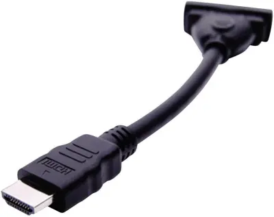 club3D CAC-HMD>DFD HDMI / DVI adapter [1x moški konektor HDMI - 1x ženski konektor DVI\, 24 + 5 polov] črna  12.00 cm