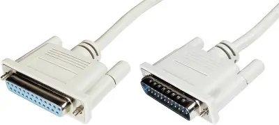 Digitus serijski kabel [1x 25-polni moški konektor D-Sub - 1x 25-polni ženski konektor D-Sub] 3 m bež Serijski kabel [1x D-SUB-vtič 25pol. - 1x D-SUB-