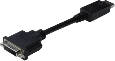 Digitus AK-340409-001-S DisplayPort / DVI adapter [1x moški konektor DisplayPort - 1x ženski konektor DVI\, 24 + 5 polov] črna  15.00 cm