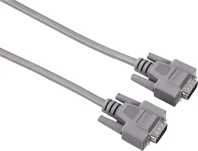 Hama VGA kabel 3 m 42087 lahko se privije siva [1x moški konektor VGA - 1x moški konektor VGA] Hama VGA kabel VGA 15-polni vtič, VGA 15-polni vtič 3 m