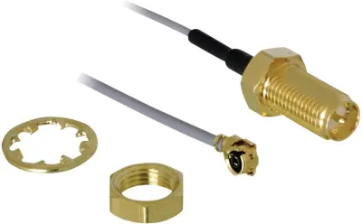RP-SMA-priključek za anteno Delock HF\, za vgradnjo\, 20 cm 88340