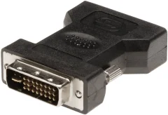 Digitus AK-320504-000-S DVI / VGA adapter [1x moški konektor DVI\, 24 + 5 polov - 1x ženski konektor VGA] črna