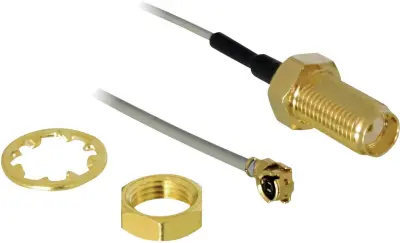 SMA-priključek za anteno Delock HF\, za vgradnjo\, SMA/I-PEX\,20 cm 88419