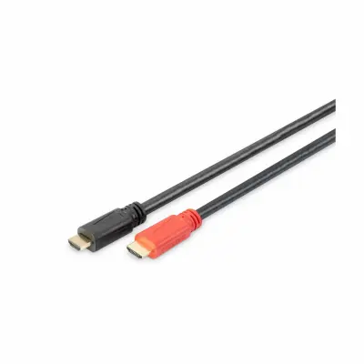 Digitus HDMI priključni kabel HDMI-A  vtič\, HDMI-A  vtič 20.00 m črna AK-330118-200-S avdio povratni kanal\, pozlačeni konektorji HDMI kabel