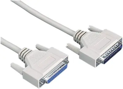 Digitus serijski, vzporedno podaljšek [1x 25-polni moški konektor D-Sub - 1x 25-polni ženski konektor D-Sub] 10 m siva Povezovani kabel 25 polni ST/BU