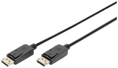 Digitus DisplayPort priključni kabel DisplayPort  vtič\, DisplayPort  vtič 3.00 m črna AK-340103-030-S  DisplayPort kabel