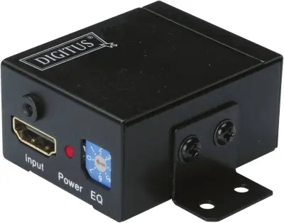 Profesionalni ojačevalnik HDMI-signala Digitus\, črne barve\,št. vhodov: 1\, št. izhodov: 1 DS-55901