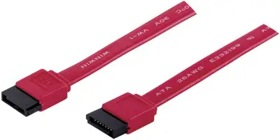 Manhattan trdi disk priključni kabel [1x 7-polni ženski konektor SATA - 1x 7-polni ženski konektor SATA] 0.50 m rdeča