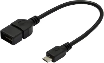 USB 2.0 adapter [1x USB 2.0 vtič Micro-B - 1x USB 2.0 vtičnica A] črn Digitus