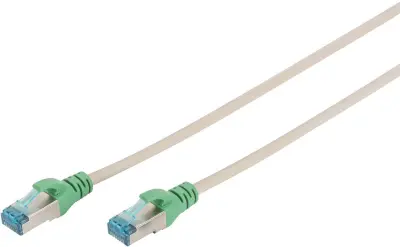Digitus RJ45 (prekrižan) omrežni priključni kabel CAT 5e F/UTP 0.50 m siva zviti pari