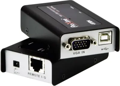 Aten MINI KVM podaljšek za USB vhodne naprave in VGA grafiko (100 m) Mini KVM-podaljšek Aten\, USB/VGA\, 100 m CE100-AT-G