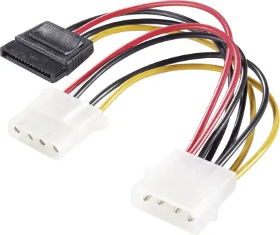 Adapterski napajalni kabel Renkforce\, iz IDE na SATA + IDE\, 15 cm SATA/IDE POWER-KABEL 15 CM