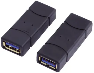 LogiLink USB 3.0 adapter [1x USB 3.2 gen. 1 vtičnica A (USB 3.0) - 1x USB 3.2 gen. 1 vtičnica A (USB 3.0)] AU0026  pozlačeni konektorji