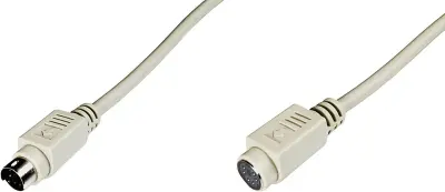 Digitus PS/2 tipkovnica / miška podaljšek [1x moški konektor PS/2 - 1x ženski konektor PS/2] 5.00 m siva