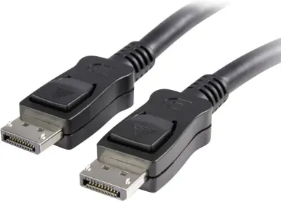 Manhattan DisplayPort kabel DisplayPort vtič, DisplayPort vtič 3 m črna 307093-CG DisplayPort kabel Visokohitrostni, ploščati HDMI-kabel z Ethernet-om