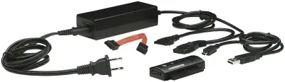 Manhattan trdi disk adapter [1x moški konektor USB 2.0 tipa A - 1x 7-polni ženski konektor SATA\, 40-polni ženski konektor IDE]  0.76 m