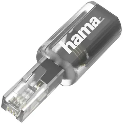 Hama telefon adapter   črna (transparentna)