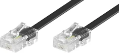 ISDN priključni kabel [1x RJ45 vtič 8p4c - 1x RJ45 vtič 8p4c] 15 m črne barve Basetech