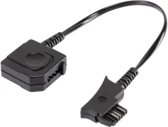 Telefonski (analogni) adapter [1x TSS-vtič - 1x TAE-N/F-vtičnica]\, 0.10 m\, črn