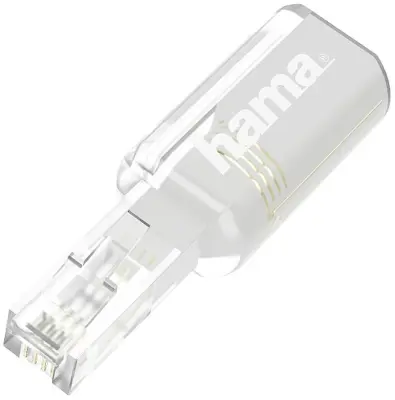Hama telefon adapter   bela (transparentna)