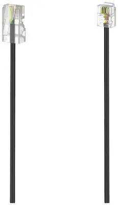 Hama DSL priključni kabel [1x RJ11 vtič 6p4c - 1x RJ45 vtič 8p4c] 6 m črna