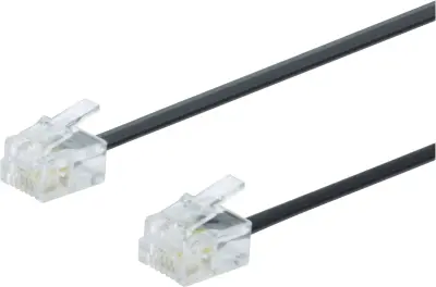Digitus ISDN priključni kabel [1x RJ11 vtič\, RJ11 vtič 6p4c - 1x RJ11 vtič\, RJ11 vtič 6p4c] 3.00 m črna