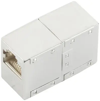 Shiverpeaks BASIC-S modularni priključek IN-line adapterja - spojka RJ45 - spojka RJ45, 8/8 - 8/8, dodeljena 1:1, neoklopljena, kovinska Shiverpeaks I