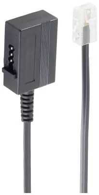 Shiverpeaks telefon adapter [1x RJ45 vtič 8p4c - 1x ženski konektor TAE-U] 0.2 m črna