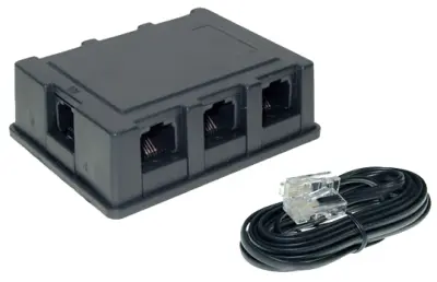 Shiverpeaks BASIC-S ISDN razdelilna omarica, 6-kratna, z modularnim priključnim kablom 8/4, 3 m Shiverpeaks ISDN adapter [1x RJ45 vtičnica 8p4c - 6x R