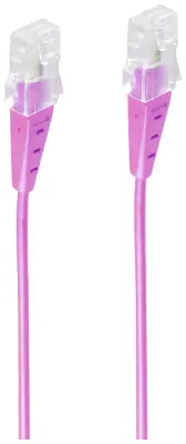 Shiverpeaks BASIC-S ISDN priključni kabel, RJ45 vtič na vtič RJ45, okrogel kabel, 4-žični, magenta 1,5 m Shiverpeaks ISDN kabel [1x RJ45 vtič - 1x RJ4