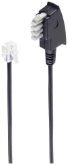 Shiverpeaks faks priključni kabel [1x moški konektor TAE-N - 1x RJ11 vtič 6p2c] 10 m črna