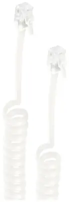 Shiverpeaks telefonska slušalka priključni kabel [1x RJ10 vtič 4p4c - 1x RJ10 vtič 4p4c] pozlačeni konektorji 2 m bela